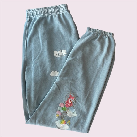 Care Bears BSR by Samii Ryan Sky Blue Pajama Joggers | Size Large - Picture 1 of 4